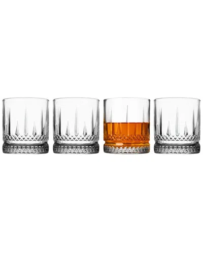 Godinger Set Of 4 Dylan Double Old Fashioned Glasses In Transparent