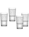Godinger Claro Highball Glasses, Set Of 4
