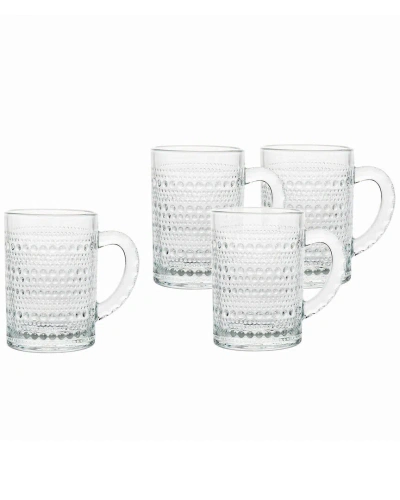 Godinger Set Of 4 Lumina Coffee Mugs In Transparent