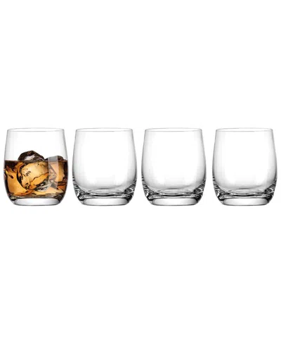 Godinger Set Of 4 Meridian Double Old Fashioned Glasses In White