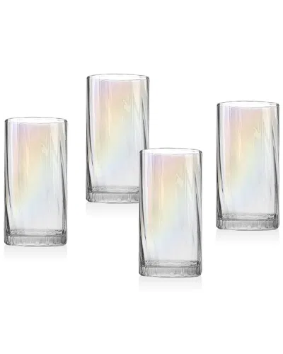 Godinger Set Of 4 Monterey Highballs In Multi