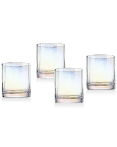 Godinger Set Of 4 Monterey Optic Double Old Fashioned Glasses In Multi