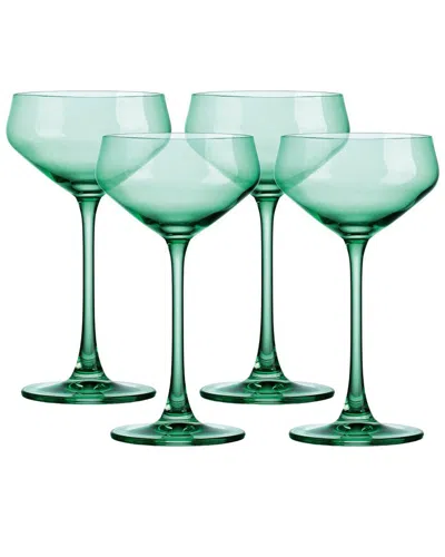 Godinger Set Of 4 Sheer Champagne Coupes