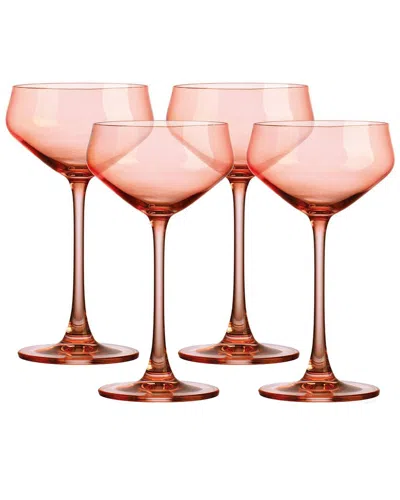 Godinger Set Of 4 Sheer Champagne Coupes
