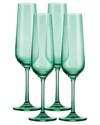 Godinger Set Of 4 Sheer Flutes