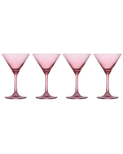 Godinger Set Of 4 Veneto Frost Martini Glasses