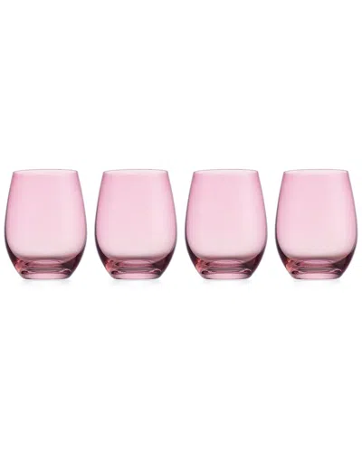 Godinger Set Of 4 Veneto Ballet Stemless Wine Glasses
