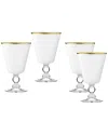 Godinger Set Of 4 Vitolo Goblets