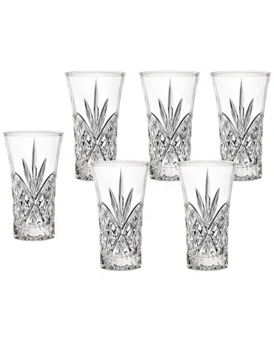 Godinger Set Of 6 Dublin Crystal Shot Glasses In Transparent