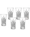 Godinger Set Of 6 Dublin Crystal Shot Glasses In Clear