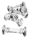 Godinger Set Of 6 Dumbell Crystal Knife Rests
