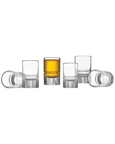 Godinger Set Of 6 Latitude Shooters In Transparent