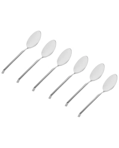 GODINGER GODINGER SET OF 6 RAMP MIRRORED 18/0 STAINLESS STEEL TEASPOON