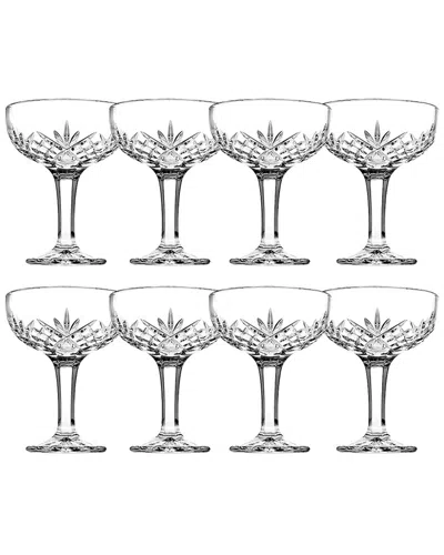 Godinger Set Of 8 Dublin Champagne Coupes In Transparent