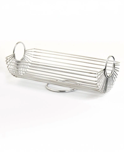 Godinger Rectangle Fruit Basket In Silver