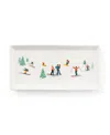 Godinger Ski Patrol 13" Rectangular Platter In White
