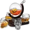 Godinger Skull 5-piece Decanter Set In Transparent