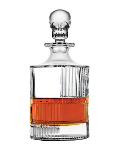 Godinger Skull Round Whiskey Decanter In Multi