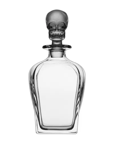 Godinger Skull Smoked Whiskey Decanter In Gray