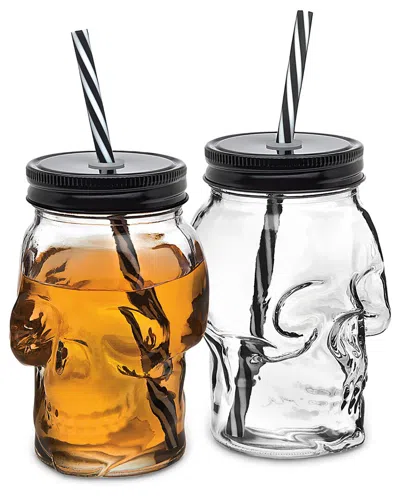 Godinger Skull Travel Tumbler Set In Multi