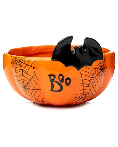 Godinger Spooky Snack Candy Bowl In Orange