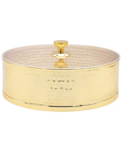 Godinger Stainless Steel Hammered Matzah Holder In Gold