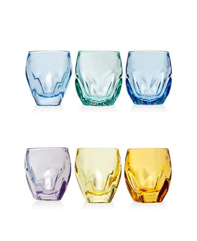 Godinger Stockholm Colored Shot Glasses, Set Of 6 In Multi