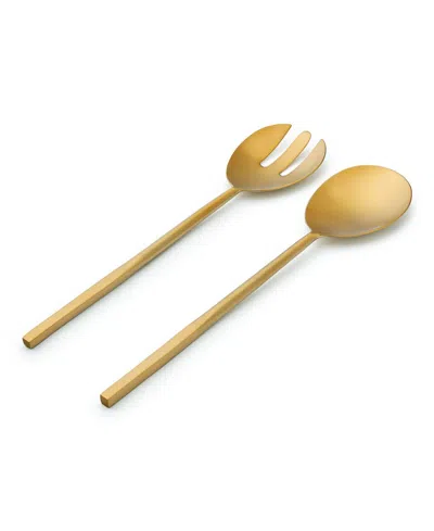 Godinger Strait Matte 2-pc. Salad Server Set In Gold