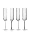 Godinger Sullivan Street Fluted Champagne Glasses, Set Of 4