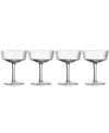 Godinger Sullivan Street Fluted Coupe Glasses, Set Of 4