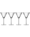 Godinger Sullivan Street Fluted Martini Glasses, Set Of 4