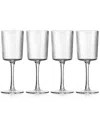 Godinger Sullivan Street Fluted White Wine Glasses, Set Of 4