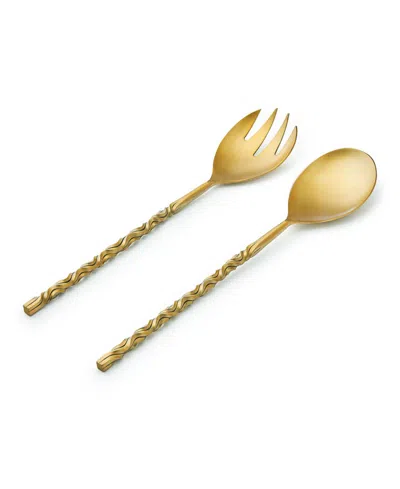 Godinger Surge Matte 2-pc. Salad Server Set In Gold