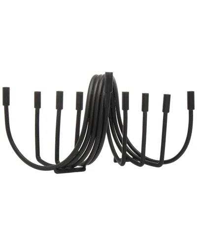 Godinger Swirl Menorah In Black