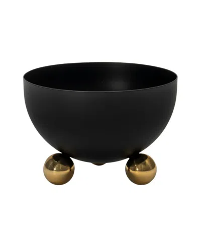 Godinger Temari 31.50 Oz. Footed Nut Bowl In Black