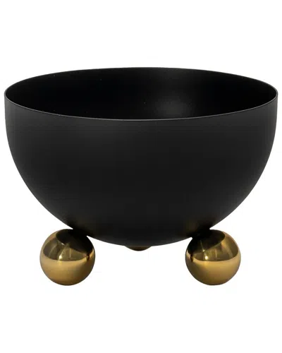 Godinger Temari Footed Nut Bowl In Black