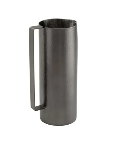 Godinger Temari Hammered Gunmetal 42 Oz. Beverage Pitcher In Gray