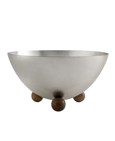 Godinger Temari Hammered Salad Bowl In Metallic