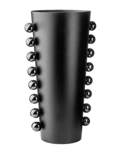Godinger Temari Vase In Black