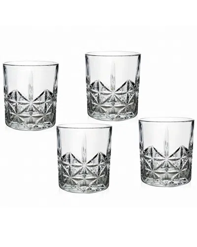 Godinger Tilden Double Old Fashion Glasses (set Of 4) In Clear