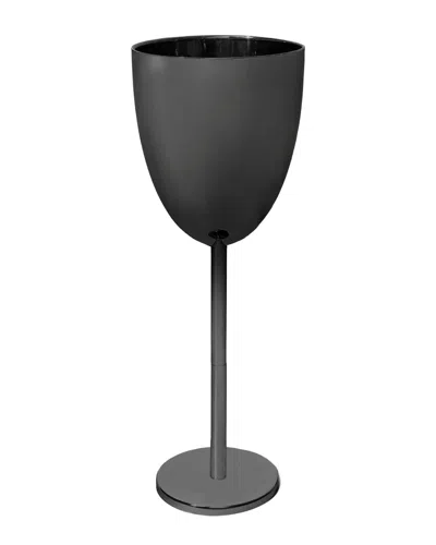 Godinger Top Shelf Double Wall Wine-shaped Cooler In Black