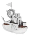 Godinger Tugboat Bar Tool Set In Platinum