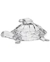 Godinger Turtle Crystal Box In Clear