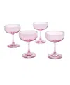 Godinger Veneto Ballet Champagne Coupe Glasses, Set Of 4 In Pink