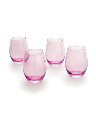 GODINGER VENETO BALLET STEMLESS WINE GLASSES, SET OF 4