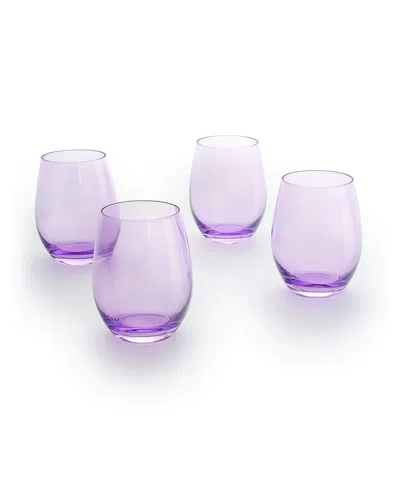 GODINGER VENETO STEMLESS WINE GLASSES, SET OF 4