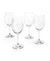 Godinger Veneto Ballet White Wine Glasses, Set Of 4 In Clear