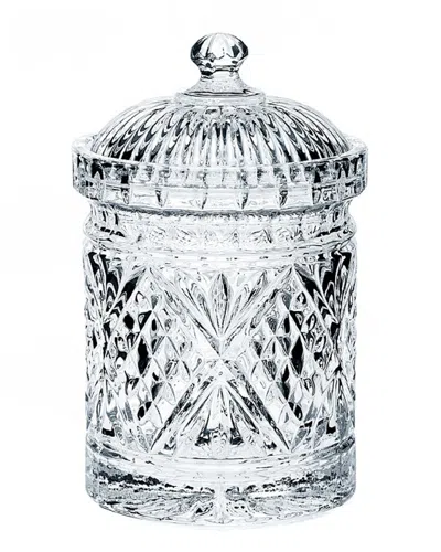 Godinger Wales Biscuit Box In Clear