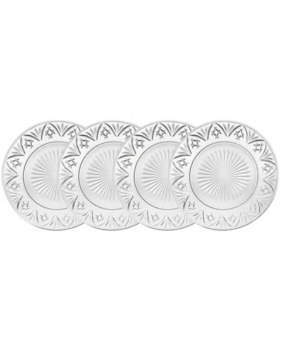 Godinger Wales Dinner Plates (set Of 4) In Transparent
