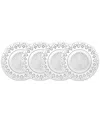 Godinger Wales Salad Plates (set Of 4) In Clear